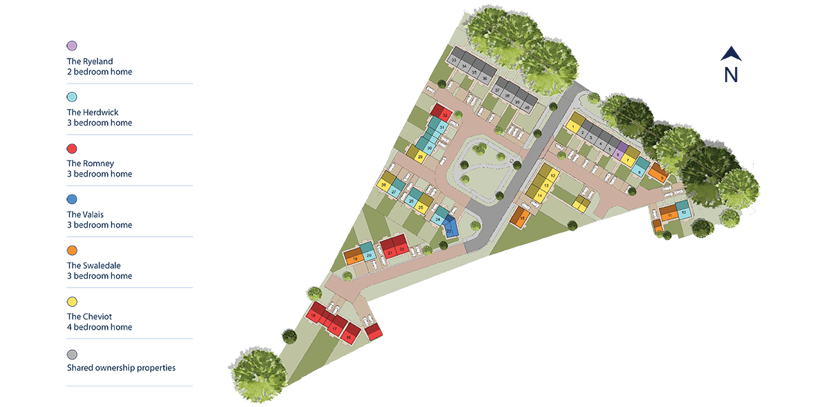 Eden Rise, Kirkby Stephen Site Layout