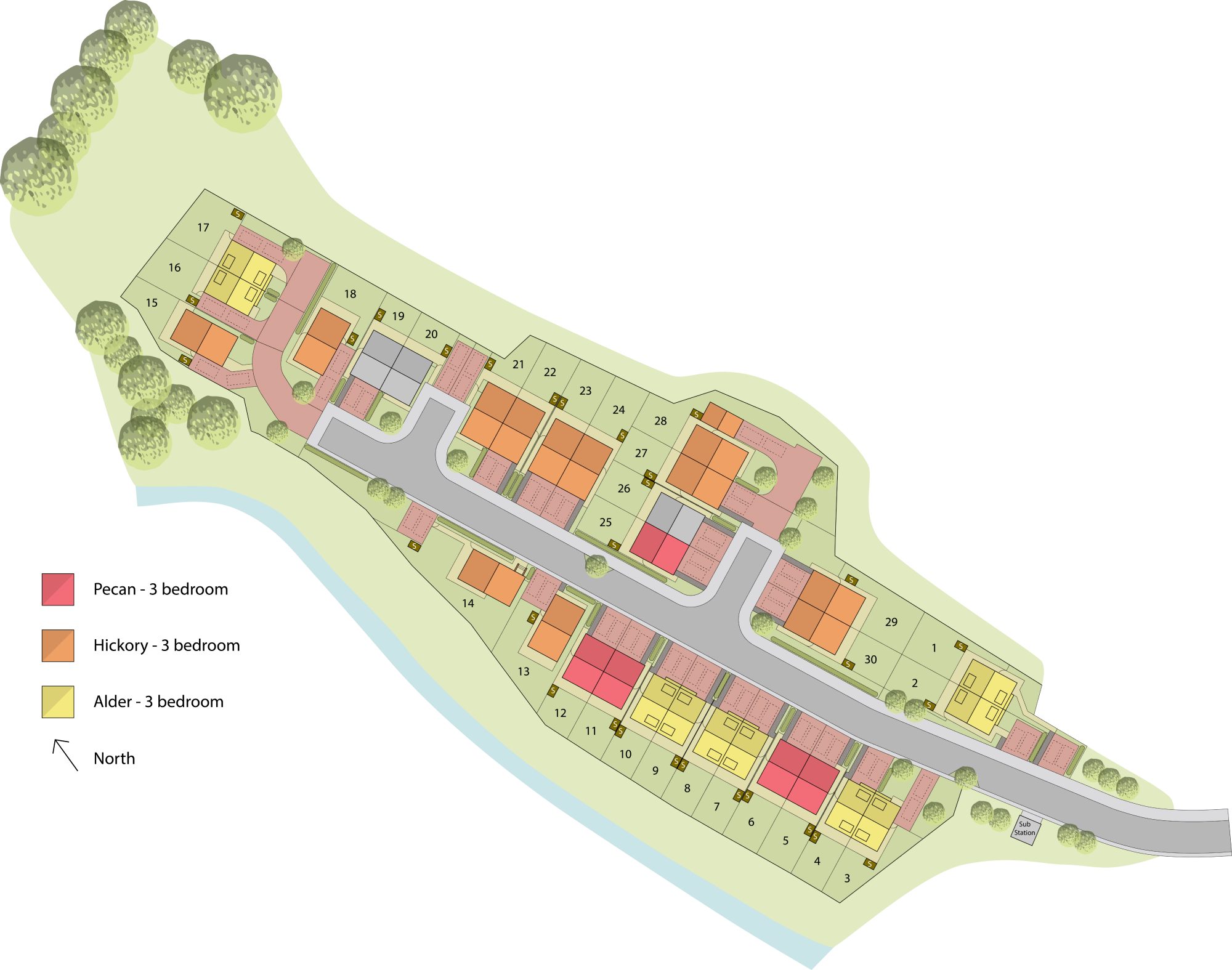 Hebble Brook View, Halifax Site Layout